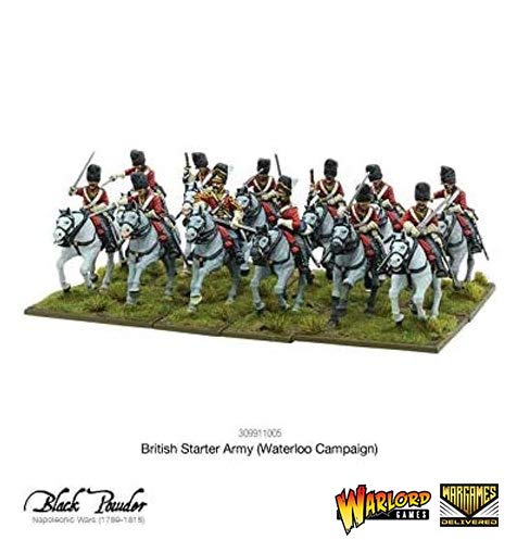 Warlord Games Black Powder Napoleonic British Starter Army - Waterloo Campaign Set | Revolutionary War Miniature Toy Soldiers for Tabletop Wargaming | Perfect for Historical Battles & Strategy Games