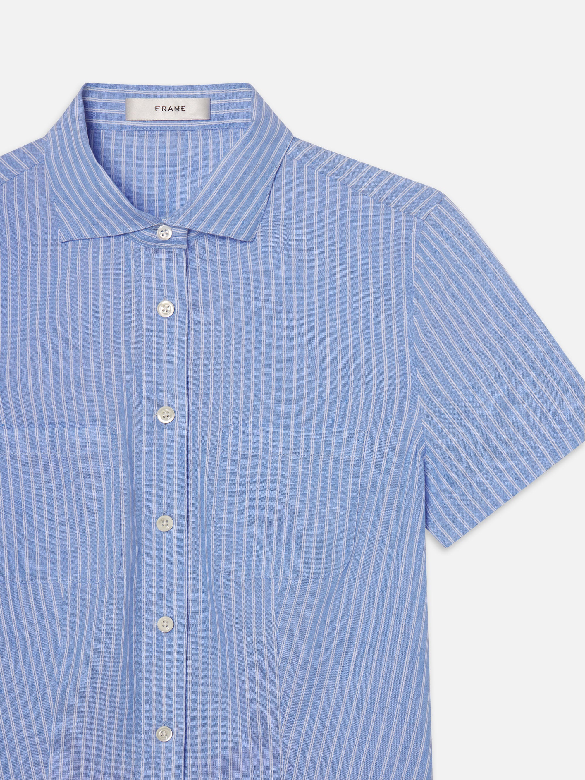 Premium Oxford Blue Multi Striped Seaside Shirt for Men - Casual Beachwear & Summer Vacation Shirt | Perfect for Coastal Getaways, Resort Wear, and Outdoor Adventures