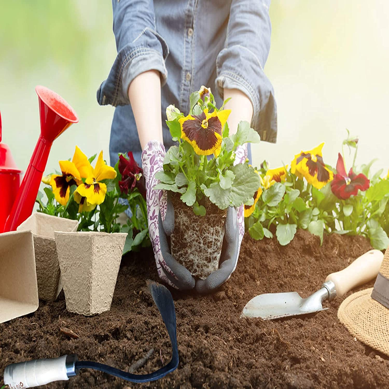 Japanese Nejiri Gama Hoe - Garden Weeding Tool for Planting & Landscaping