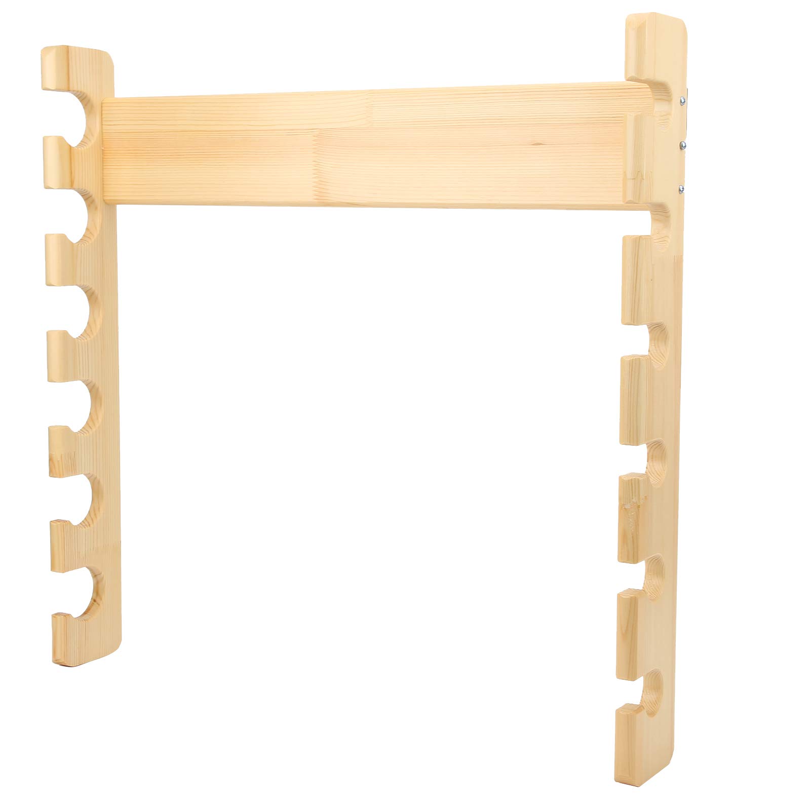 **Premium Fishing Rod Holder - Natural Wood Wall Mount for Fly Rods, Casting Rods & Trolling Rods - Easy Installation, No Barbs, Secure Storage for Fishing Gear - Perfect for Garage, Boat & Outdoor Use**