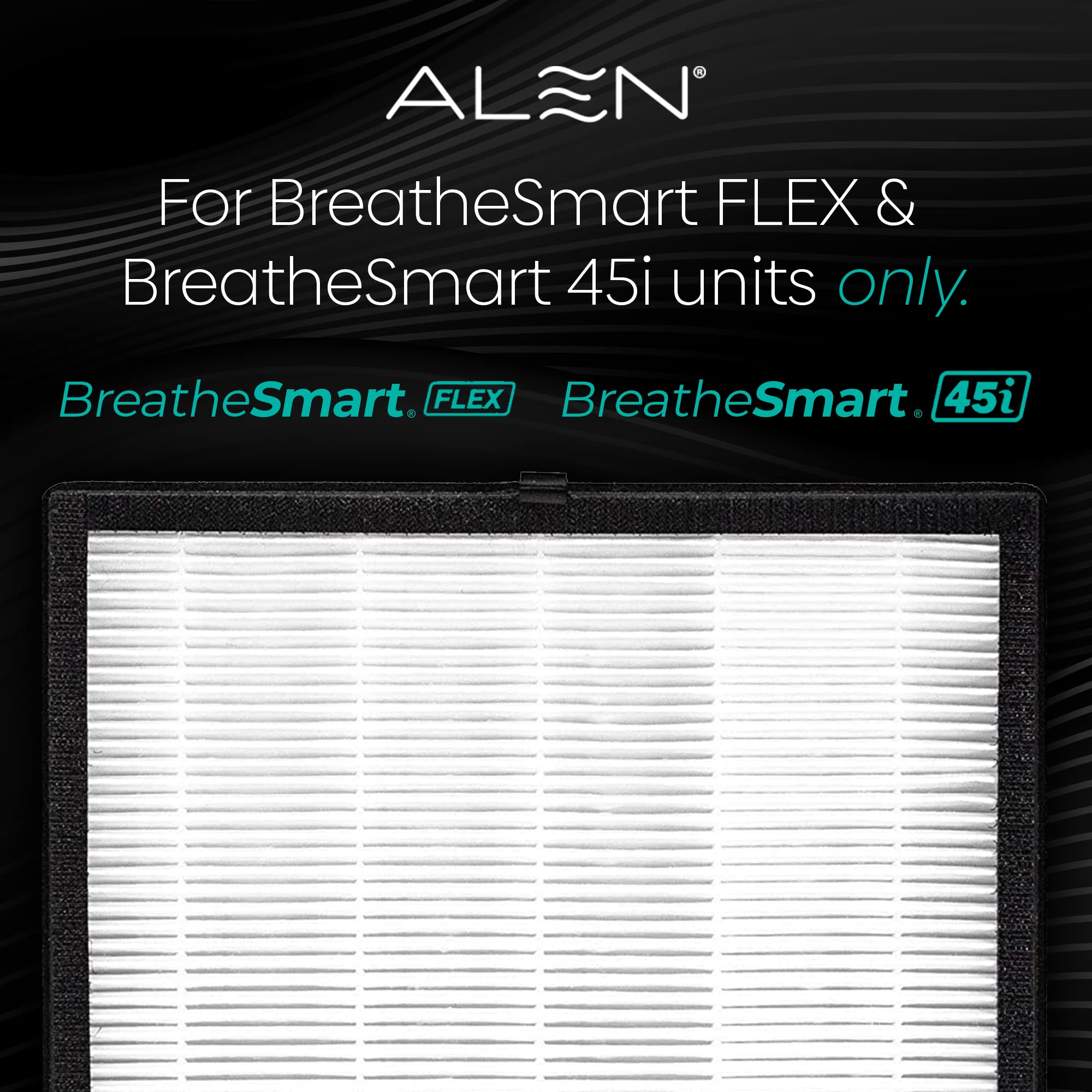 Alen FL40-H VOC/Smoke Replacement HEPA Filter for BreatheSmart 45i & Flex Air Purifiers - Captures Allergens, Mold, VOCs & Smoke - 1 Pack - Perfect for Allergy Relief & Cleaner Air in Bedrooms & Living Rooms