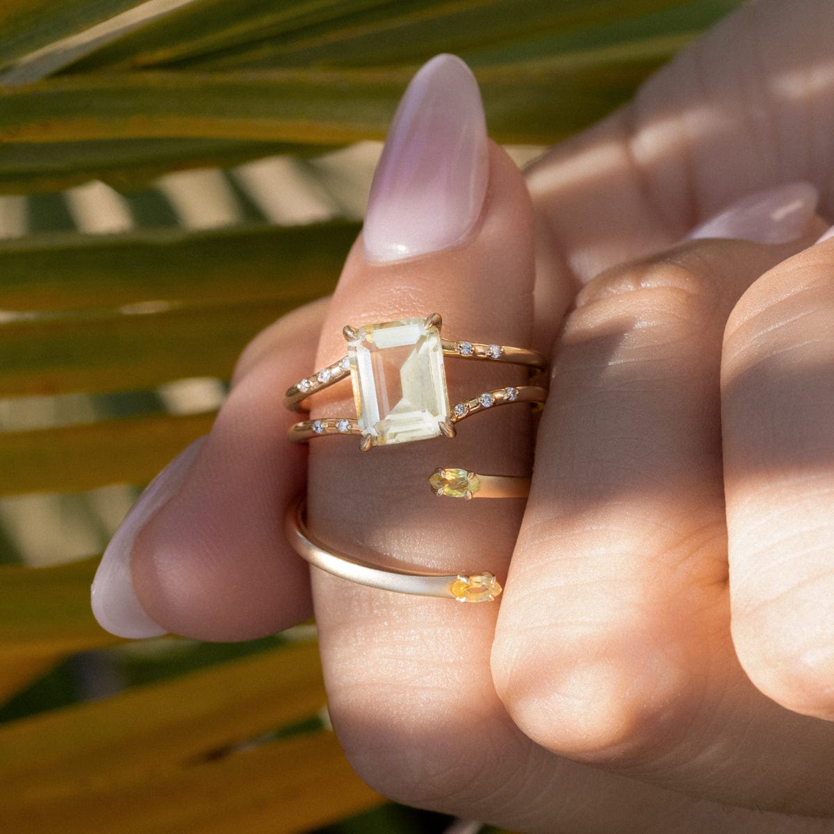Stunning Citrine Gemstone Ring for Women - 14K Gold Plated Birthstone Jewelry - Perfect for Everyday Wear & Special Occasions