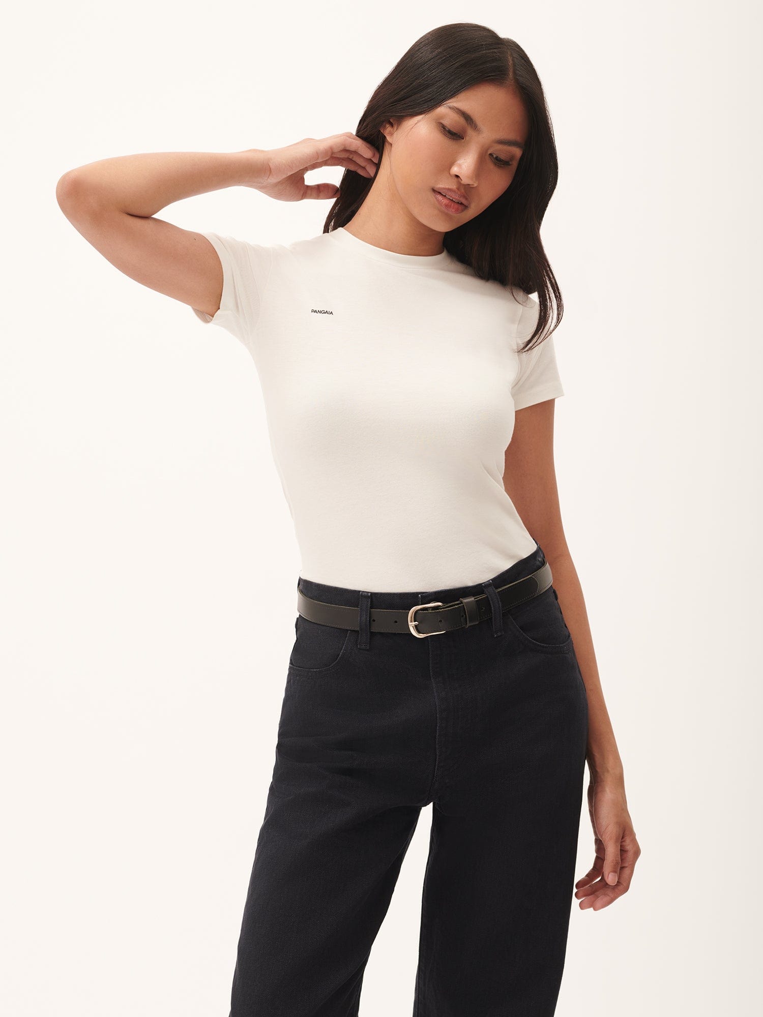 Women's 365 Cotton Stretch T-Shirt - Soft Breathable Crew Neck Tee for Everyday Wear | Casual Outfits, Layering & Lounge Wear | Off White