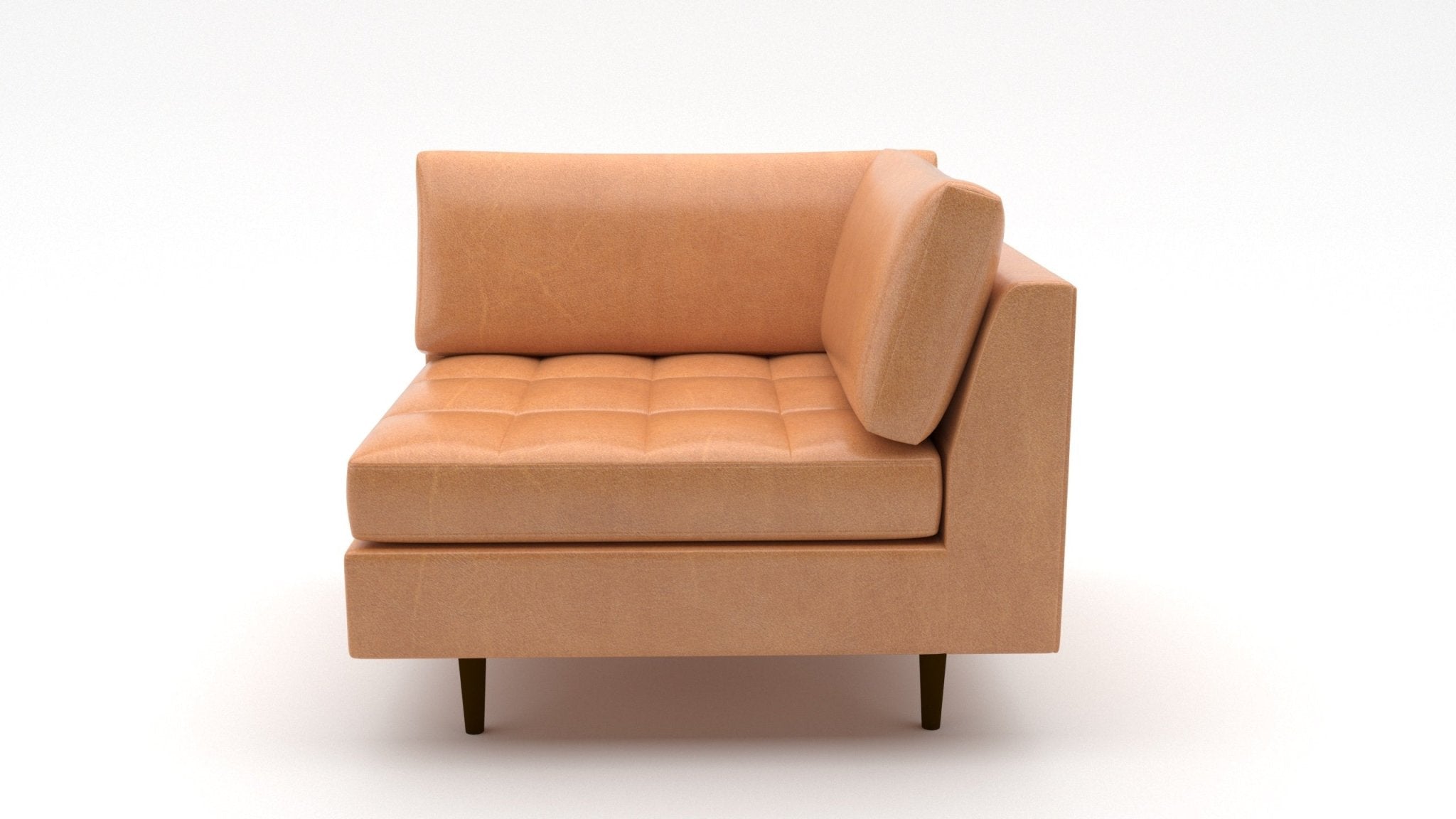 Premium Ladybird Leather Corner Sofa - Modern L-Shaped Sectional Couch for Living Room, Lounge & Home Theater - Soft Genuine Leather, Comfortable Seating for Family & Guests