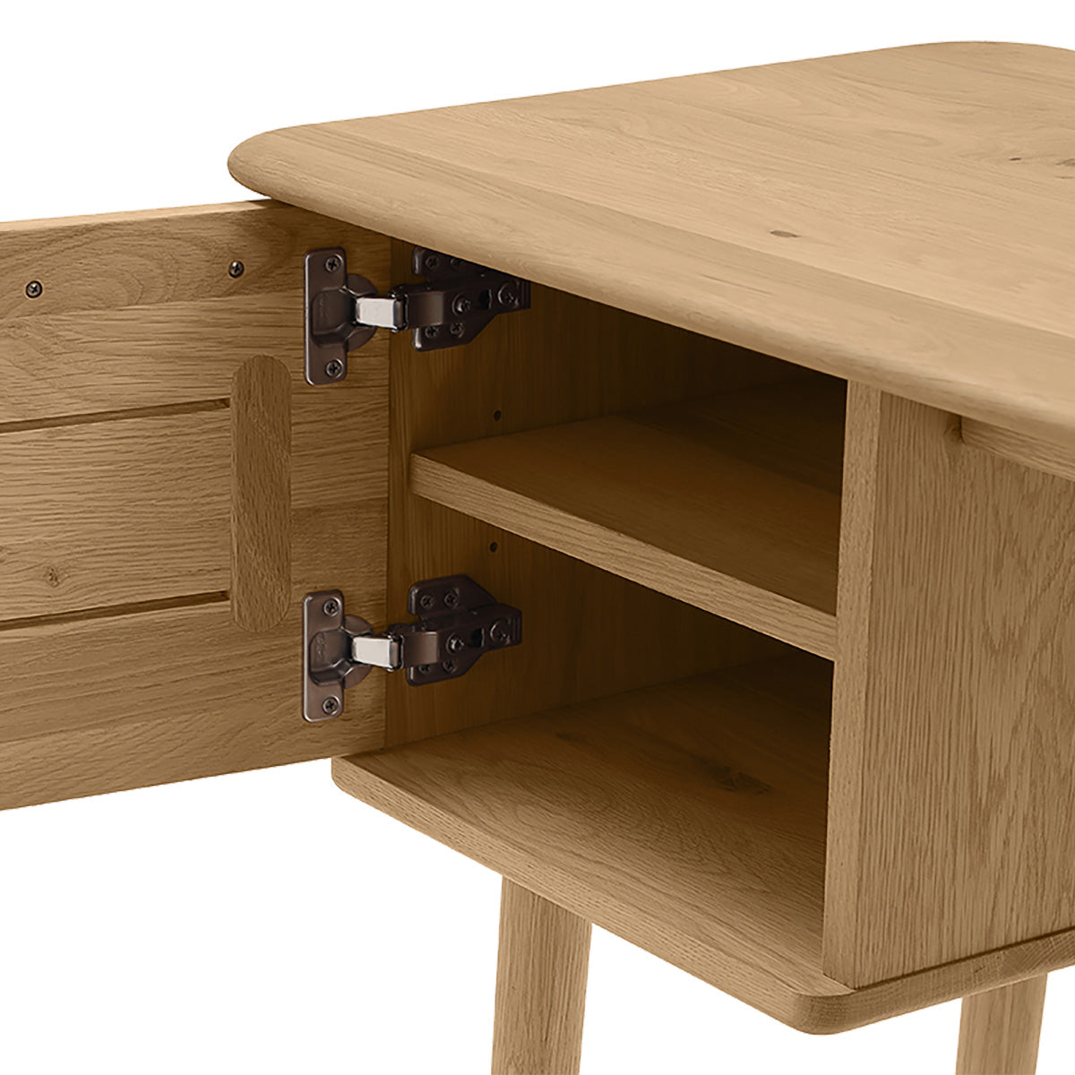 Lancaster Desk - Modern Home Office Desk with Storage, Wooden Writing Desk for Small Spaces | Perfect for Remote Work, Study & Home Office Setup