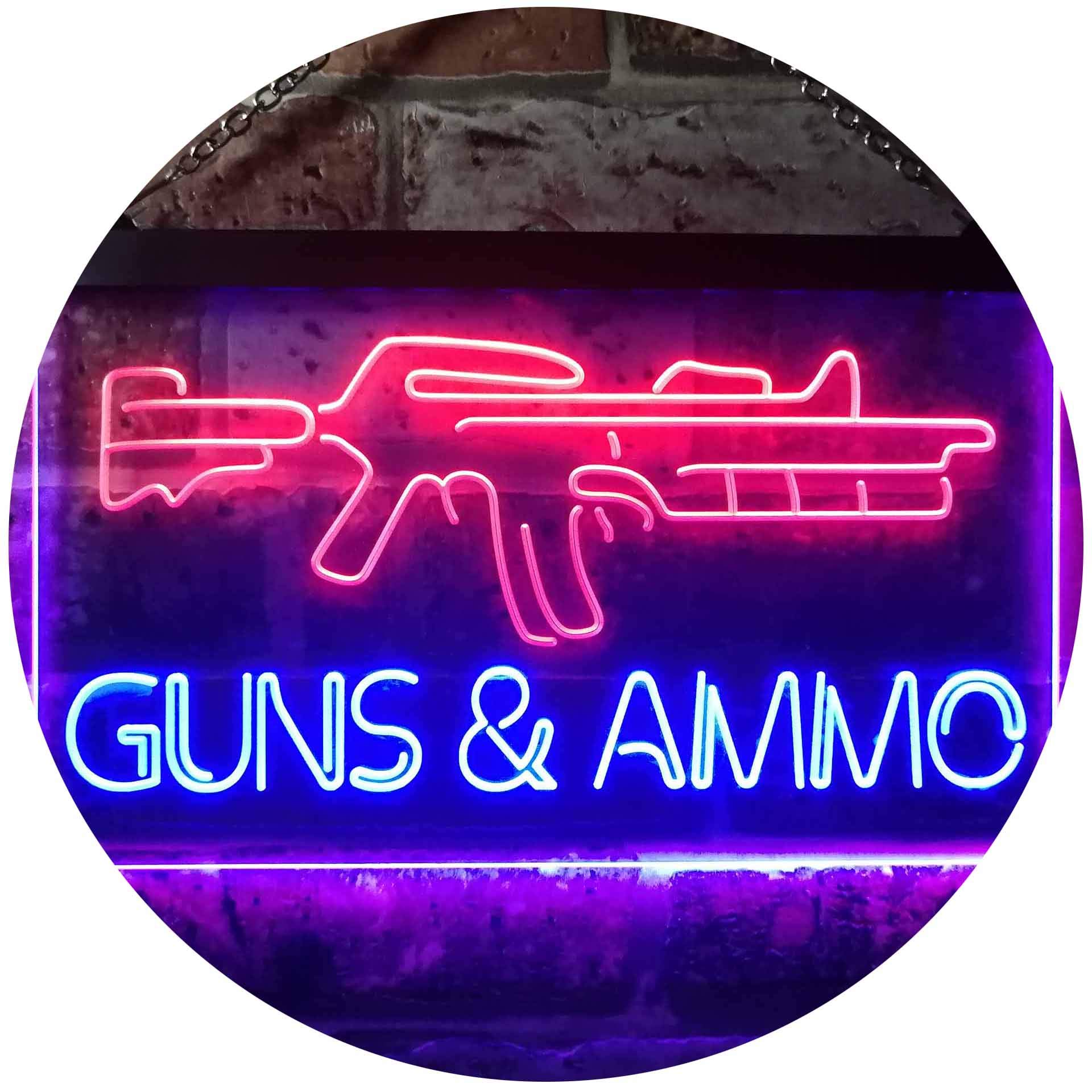 ADVPRO Dual Color LED Neon Sign - Red & Blue 16x12 for Bar & Man Cave