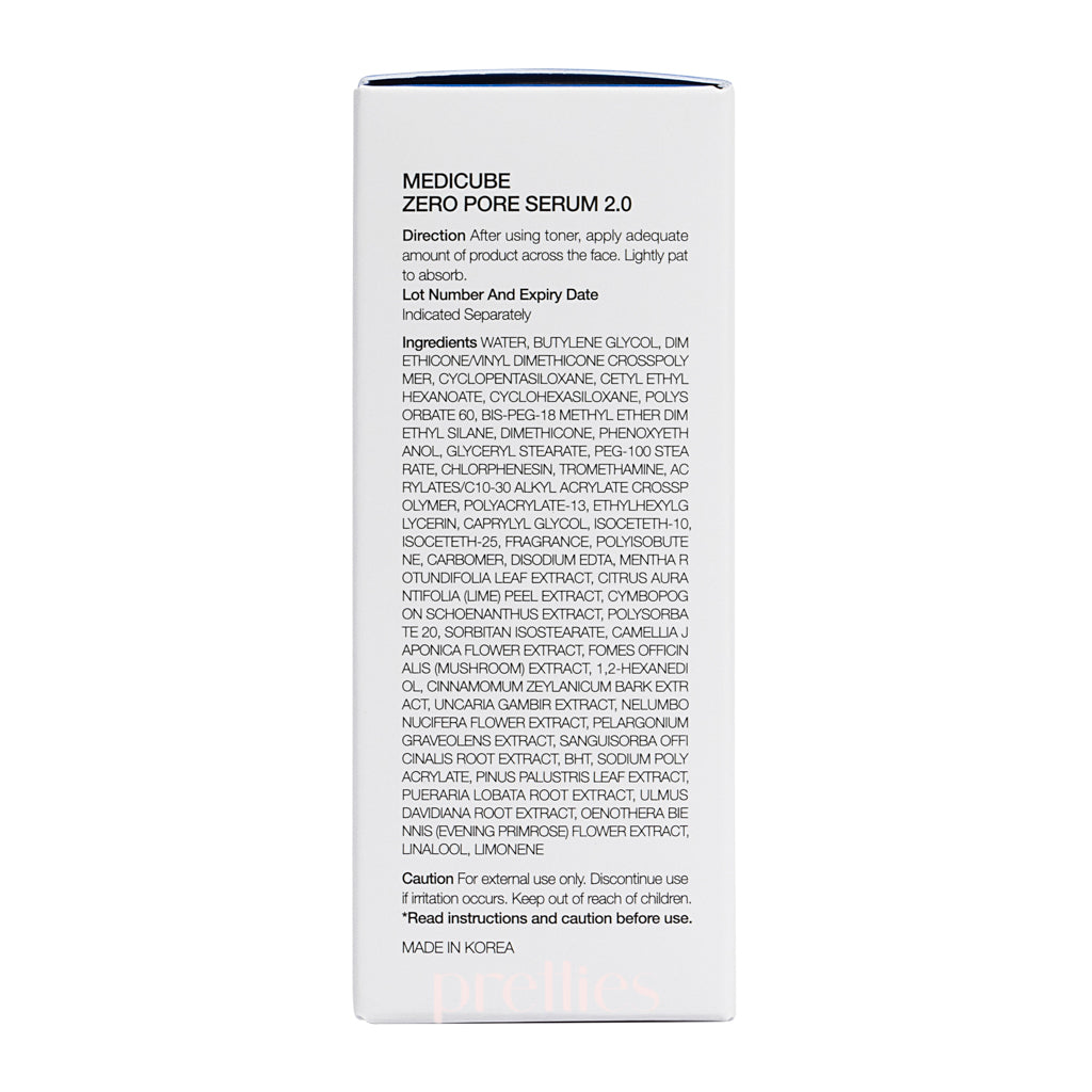 Medicube Zero Pore Serum 2.0 - 37ml Pore Minimizing Face Serum for Oily & Acne-Prone Skin | Korean Skincare for Daily Pore Care & Smooth Complexion