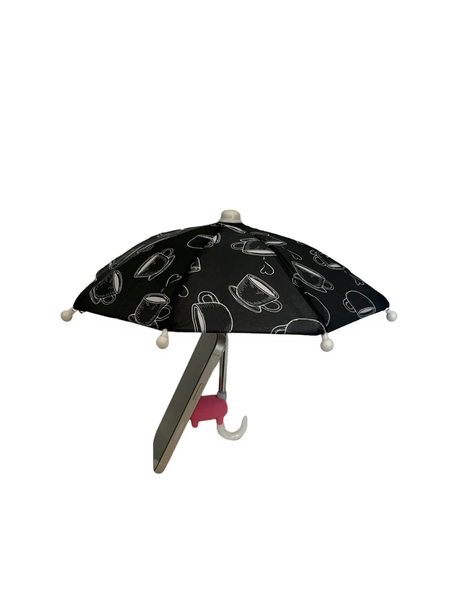 PhoneBrella Mini Umbrella - Cute Piggy Suction Cup Phone Shade & Rain Shield, Portable Cellphone Holder for Outdoor Activities, Beach, and Travel Accessories