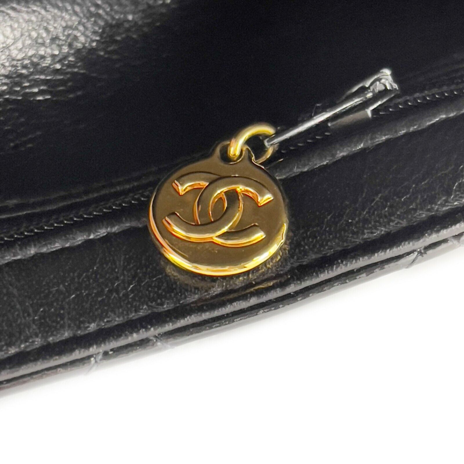 Authentic CHANEL Vintage 1996 Medium Black Patent Leather Kelly Flap Bag with Top Handle - Luxury Shoulder Bag for Women, Perfect for Evening Parties & Special Occasions