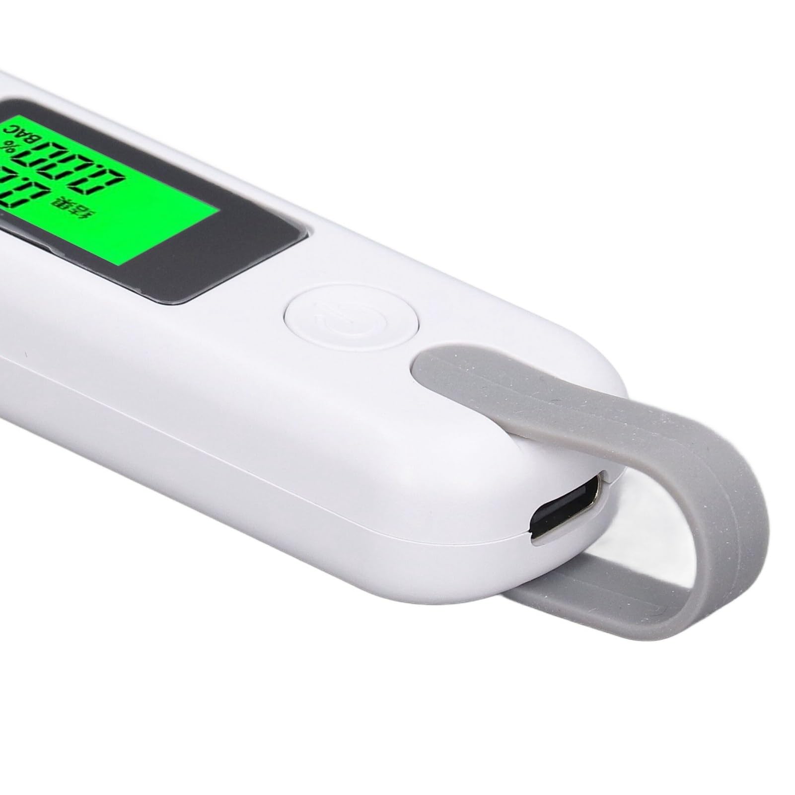 Portable Alcohol Breathalyzer Tester - Fast & Accurate BAC Detection for Personal & Professional Use - Quick Response Alcohol Content Analyzer (White) - Ideal for Road Safety, Workplace Testing & Home Use