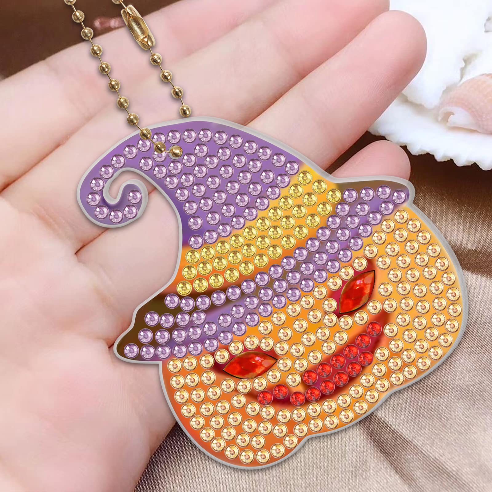 4pcs DIY 5D Diamond Painting Keychain Kits - Full Drill Special Shape Key Ring Set for Kids & Adults | Perfect for Gifts, Home Decor, Craft Projects & Personalized Accessories