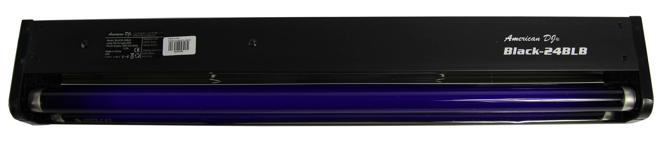 4 Pack American DJ BLACK-24BLB 24-Inch UV Black Pro Blacklight Fixtures - Perfect for Dorm Parties, Nightclubs, Halloween Decor & Glow-in-the-Dark Events
