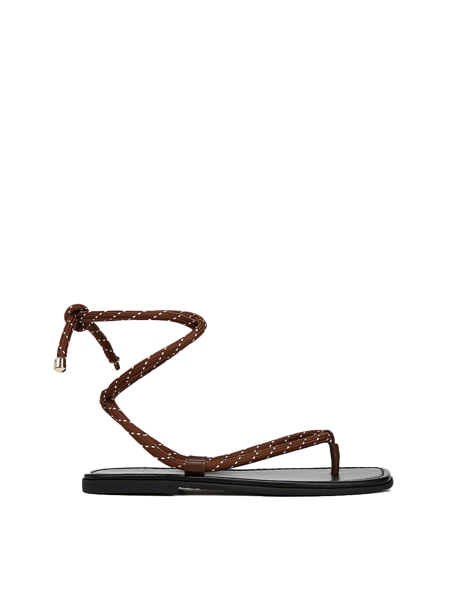 Carmina Cord Wrap Sandal - Women's Comfortable Braided Leather Summer Sandals for Beach, Vacation & Casual Outings
