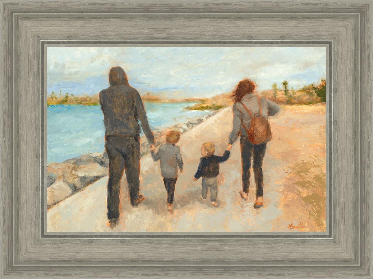 Family Walk On The Beach - Comfortable & Stylish Beach Sandals for Women, Men and Kids | Perfect for Summer Vacations, Seaside Strolls and Outdoor Adventures