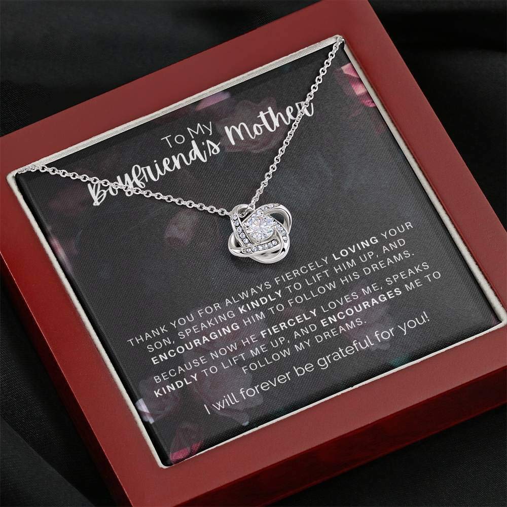 Elegant Heart Pendant Necklace for Boyfriend's Mom - Gift Box Included | Perfect for Mother's Day, Birthday & Anniversary Gifts