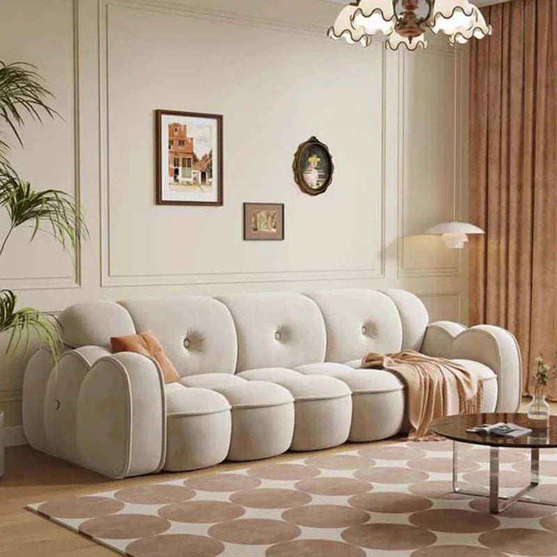Minimalist Luxe Lazy Sofa Set - Modern Comfort for Living Room, Bedroom & Lounge Areas - Premium Fabric & Ergonomic Design for Ultimate Relaxation