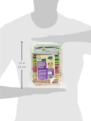 Good Boy Assorted Small Munchy Rolls - Natural Dog Chews & Training Treats - 100 Pack (900g) - Perfect for Reward, Dental Health & Puppy Training - Grain-Free Dog Snacks for Small & Medium Breeds