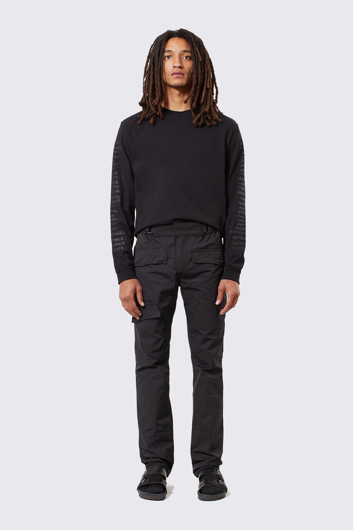 Premium Lawrence Long Sleeve T-Shirt for Men | Soft Cotton Crewneck Tee | Black Casual Shirt | Perfect for Everyday Wear & Layering