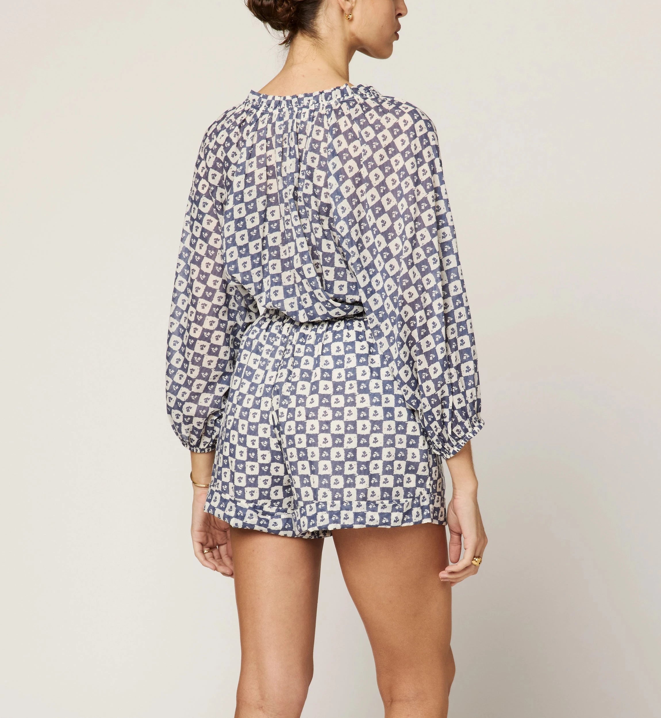 Erica Blouse | Stylish Checkered Top for Women | Perfect for Office, Casual Outings & Date Nights