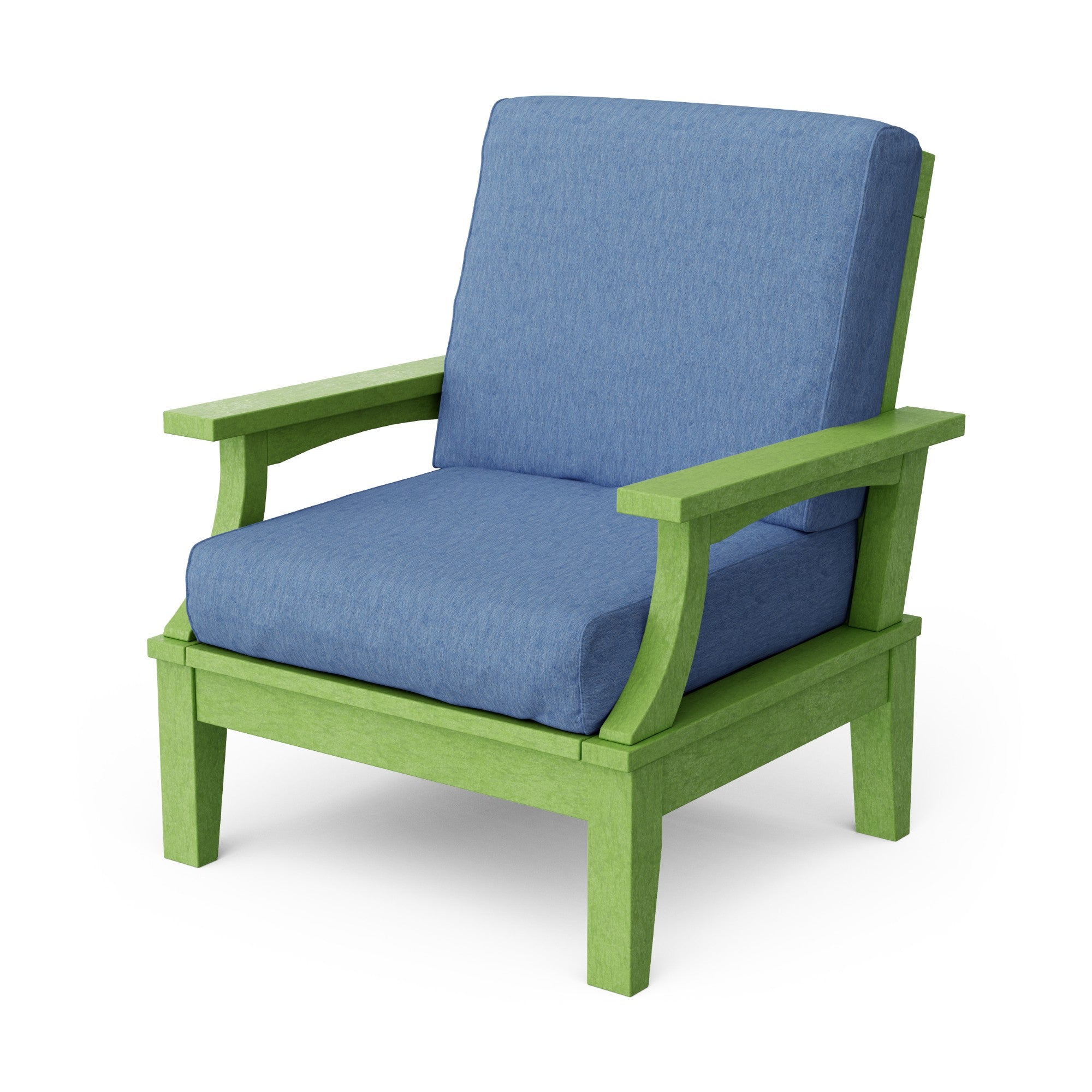 Heritage Deep Seating Patio Chair with Weather-Resistant Cushions - Outdoor Lounge Furniture for Garden, Poolside & Backyard Relaxation