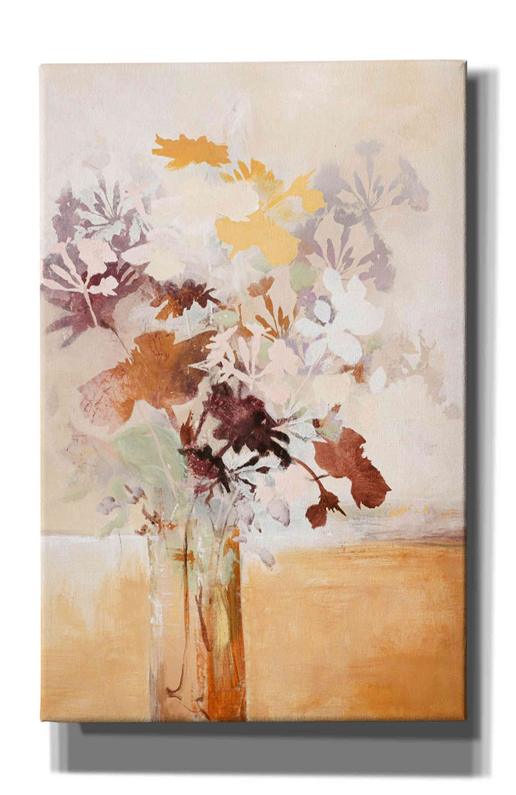 Epic Graffiti 'Pastel Flower 1' by Design Fabrikken - Premium Giclee Canvas Wall Art Print 26x40 Inches - Modern Home & Office Decor for Living Room, Bedroom, or Gallery Display
