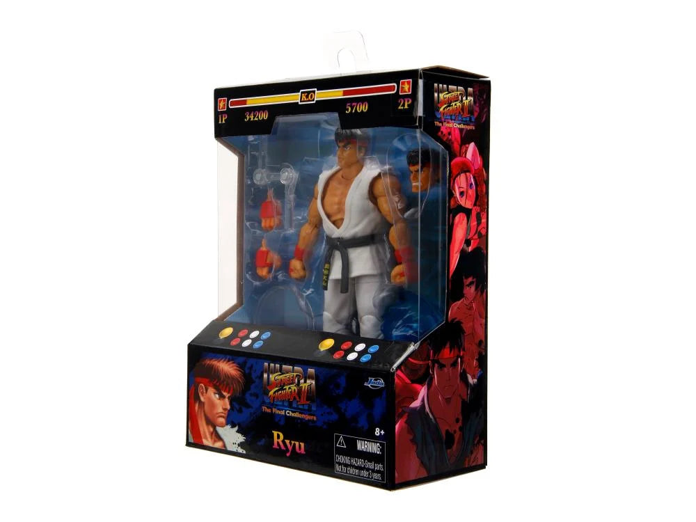 Ultra Street Fighter II: The Final Challengers - Ryu 1/12 Scale Collectible Action Figure with Articulated Joints | Perfect for Gaming Display, Anime Collections & Fighting Game Fans