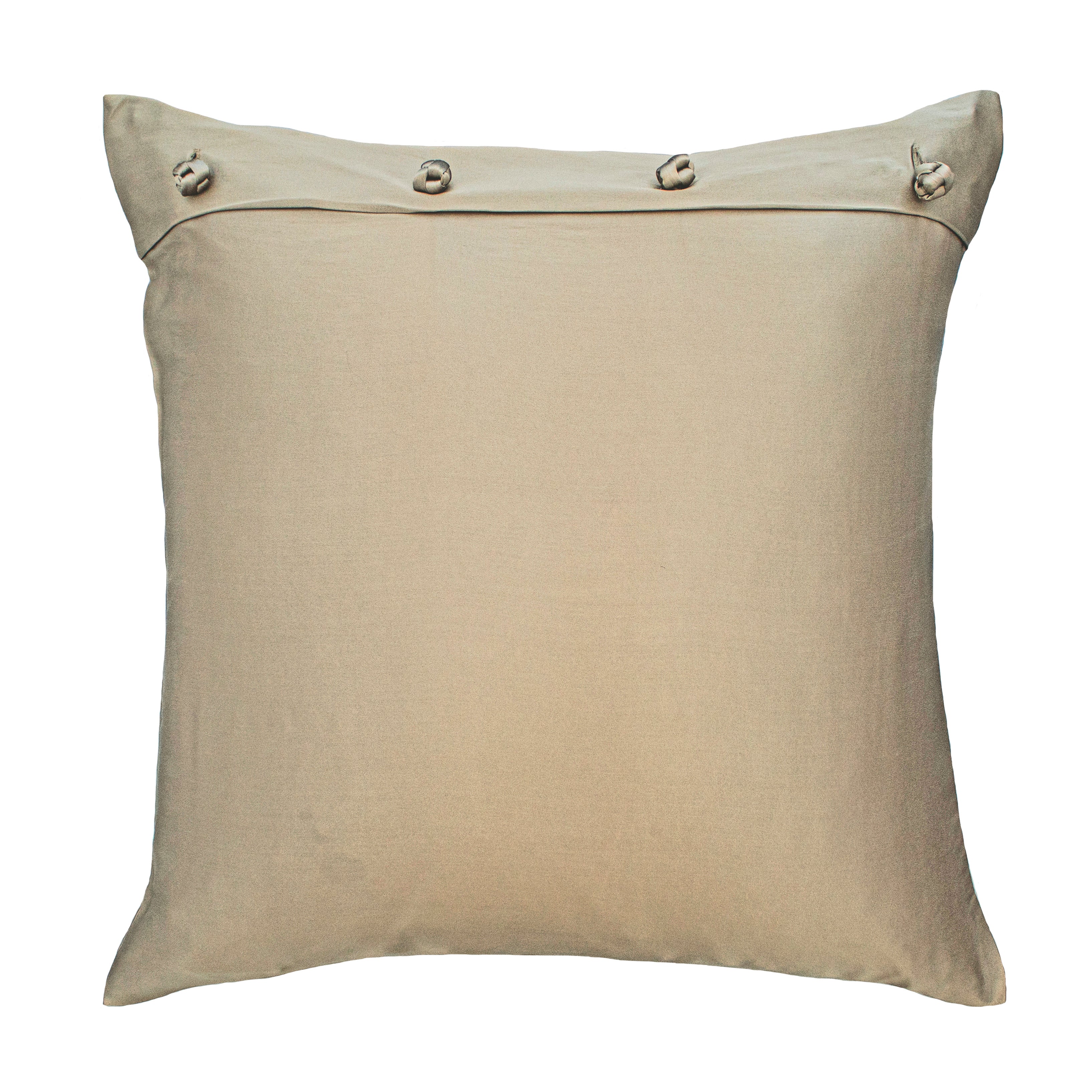Luxury Charmeuse Pillow Sham with Elegant French Knots - Perfect for Master Bedroom & Guest Room Decor