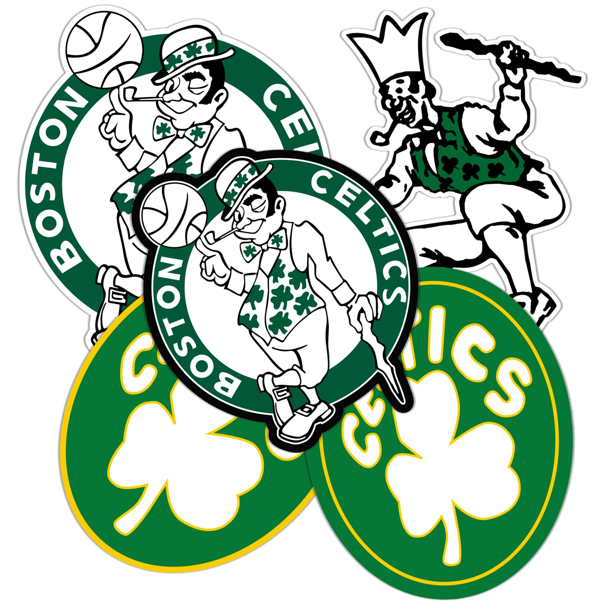 Official NBA Boston Celtics Desert Cactus Vinyl Decal Sticker - Waterproof Laptop, Water Bottle, Car & Scrapbook Decoration - Vintage T2-B Design for Sports Fans & Home Decor