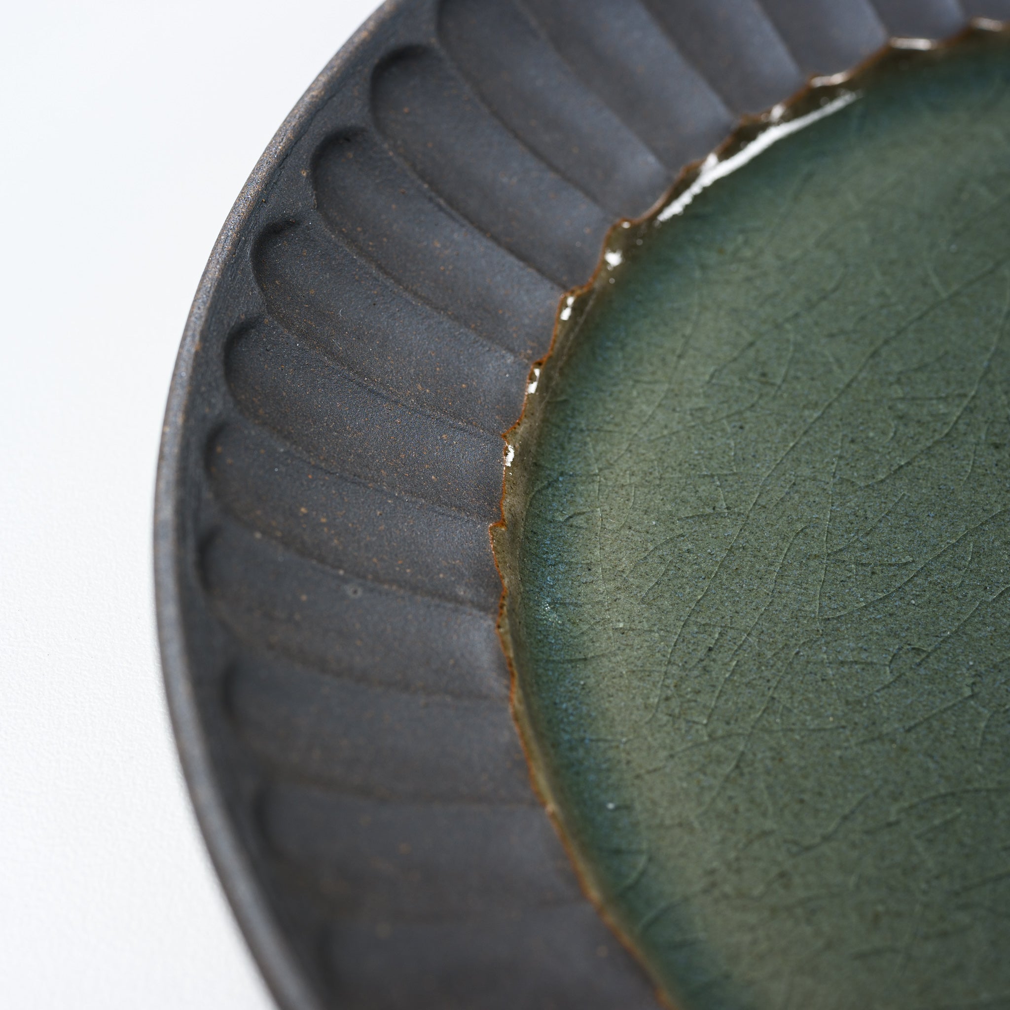 Wakasama Kiln Jade Curry Plate - 9.25 Inch Japanese Handmade Ceramic Dinnerware for Curry, Rice & Asian Cuisine - Elegant & Durable Stoneware Dish for Home Dining & Restaurant Use