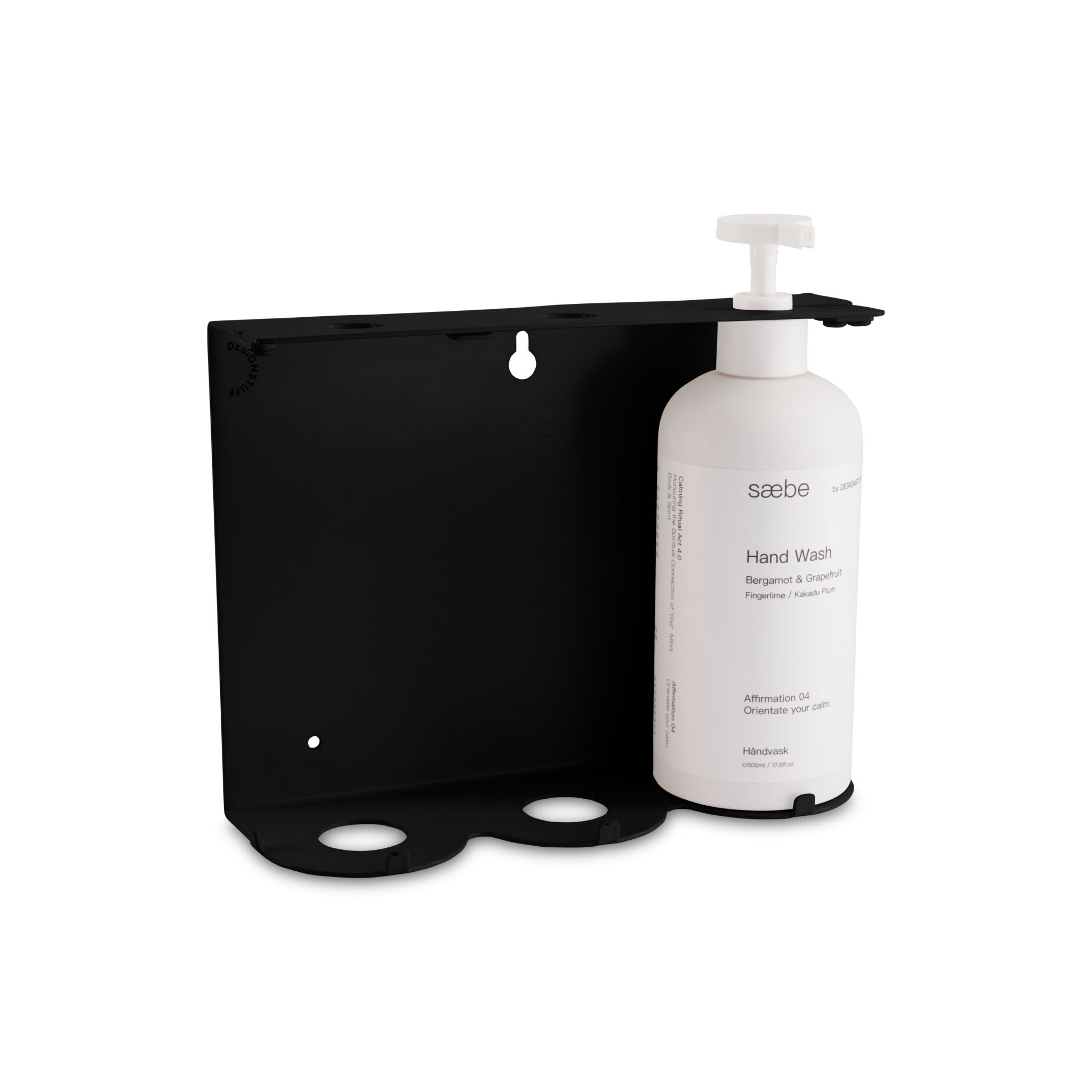 Lockable Triple 500ml Soap Dispenser Holder - Secure Wall Mounted Bathroom Organizer for Kitchen, Bath, Spa & Salon | Black