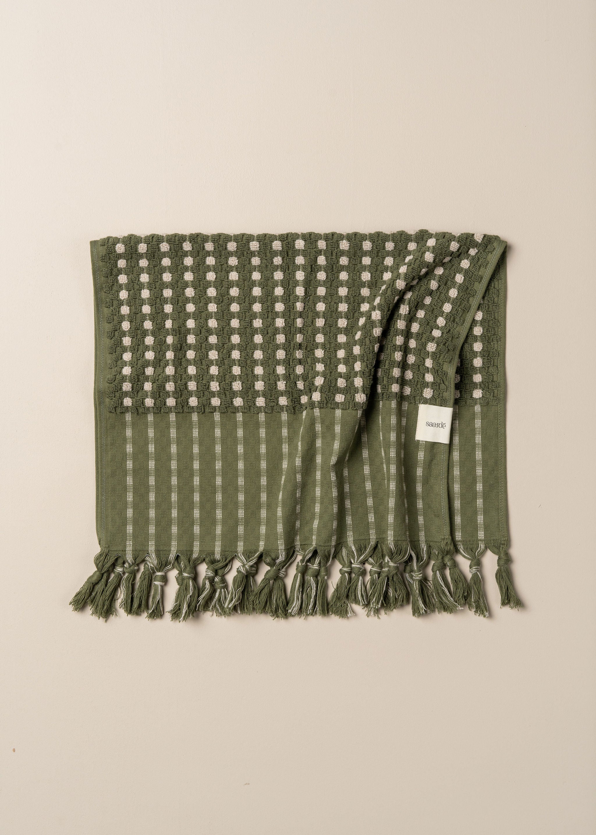 Organic Chickpea Bath Sheet Set - Super Soft & Absorbent Turkish Cotton Towels (Olive/Stone) for Spa, Bathroom & Beach Use