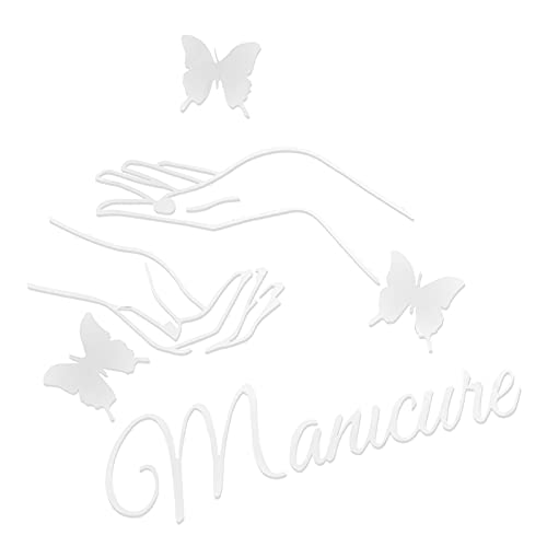 Double-Sided Nail Salon Window Sticker - Decorative Nail Art Wall Decals for Beauty Salons & Spas - Perfect for Interior Walls, Windows & Shop Fronts - Enhances Salon Aesthetics & Attracts Customers