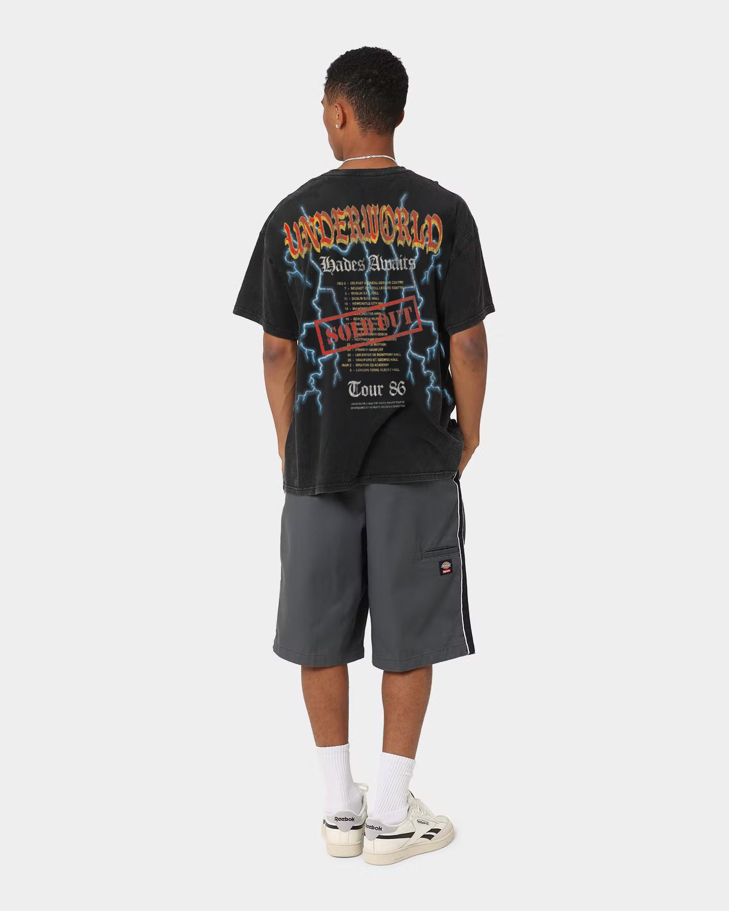 Premium Vintage Hades Tour Thrifted T-Shirt - Black Wash - Retro Graphic Tee for Concerts & Casual Wear