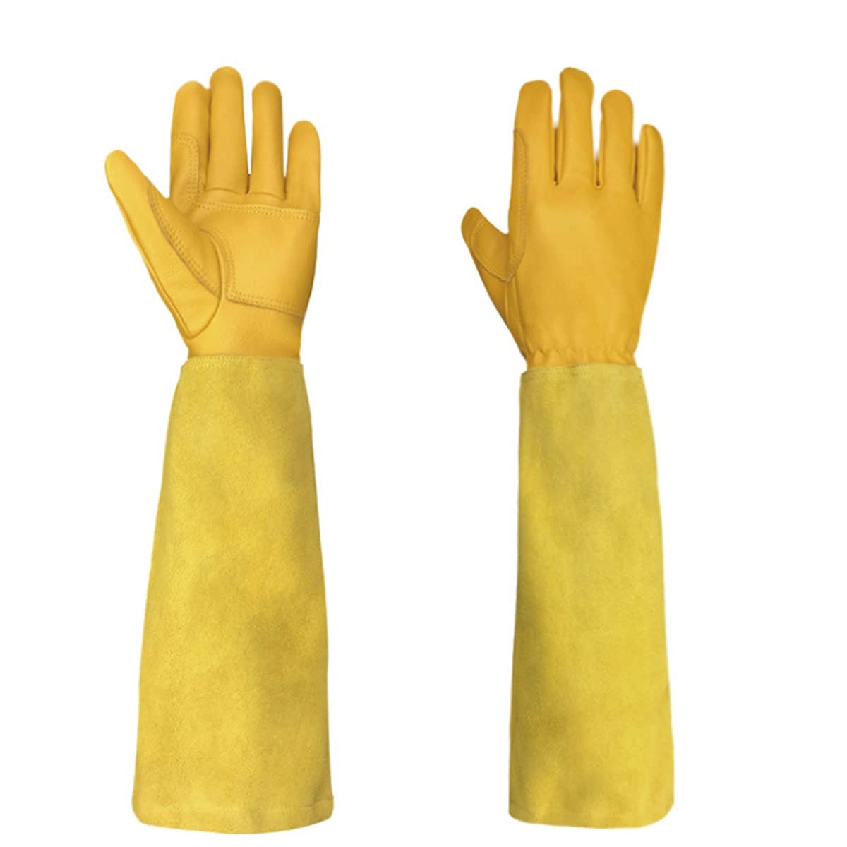 Durable Long Sleeve Gardening Gloves for Men & Women - Heavy Duty Outdoor Work Gloves with Protection for Planting, Weeding & Landscaping