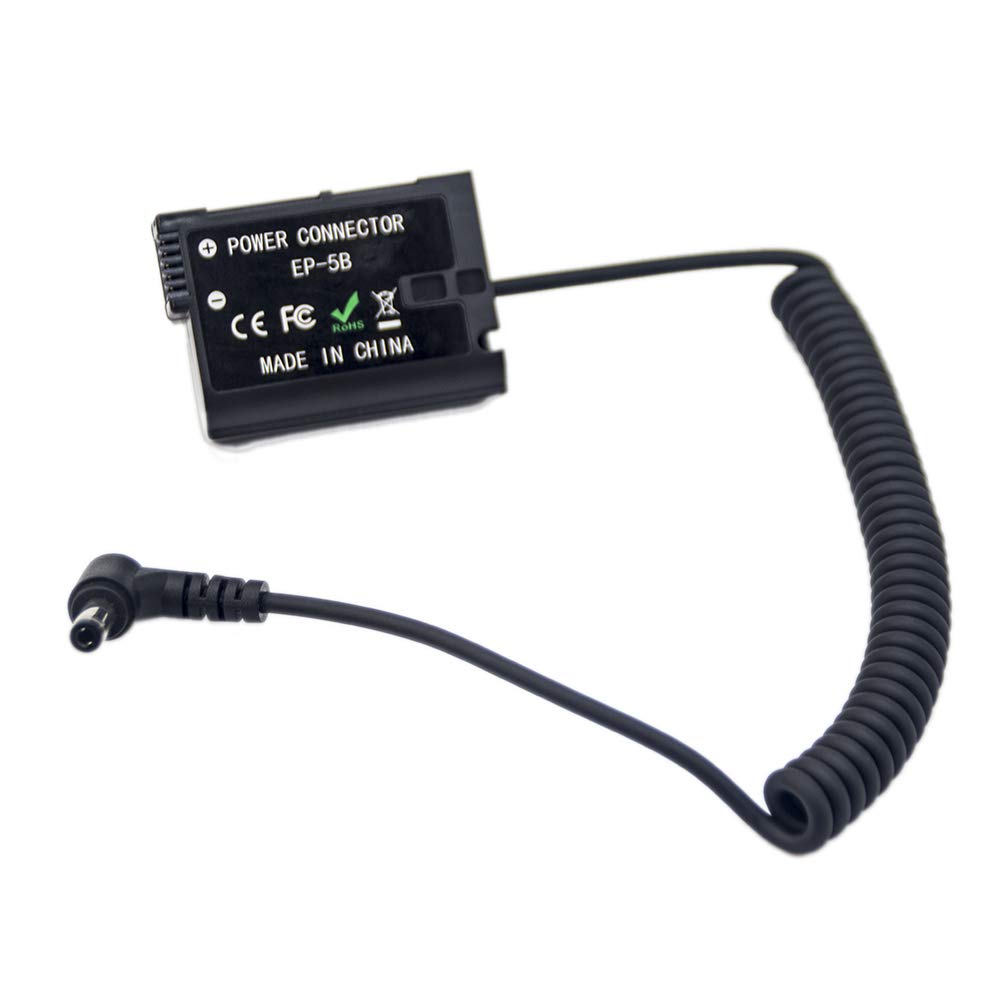 FOTGA EN-EL14 EP-5A Dummy Battery DC Coupler Power Adapter for Nikon D3100 D3200 D3300 D3400 D3500 D5100 D5200 D5300 D5400 D5500 D5600 P7100 P7700 P7800 DSLR Cameras - Perfect for Studio Photography & Continuous Shooting