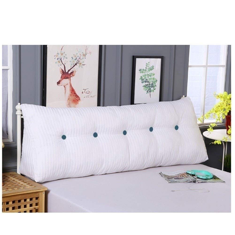 Large Soft Comfortable King Size Wedge Pillow for Back Support - Breathable Triangular Cushion with Washable Cover (Blue) - Perfect for Reading, Resting in Bed, and Lumbar Support