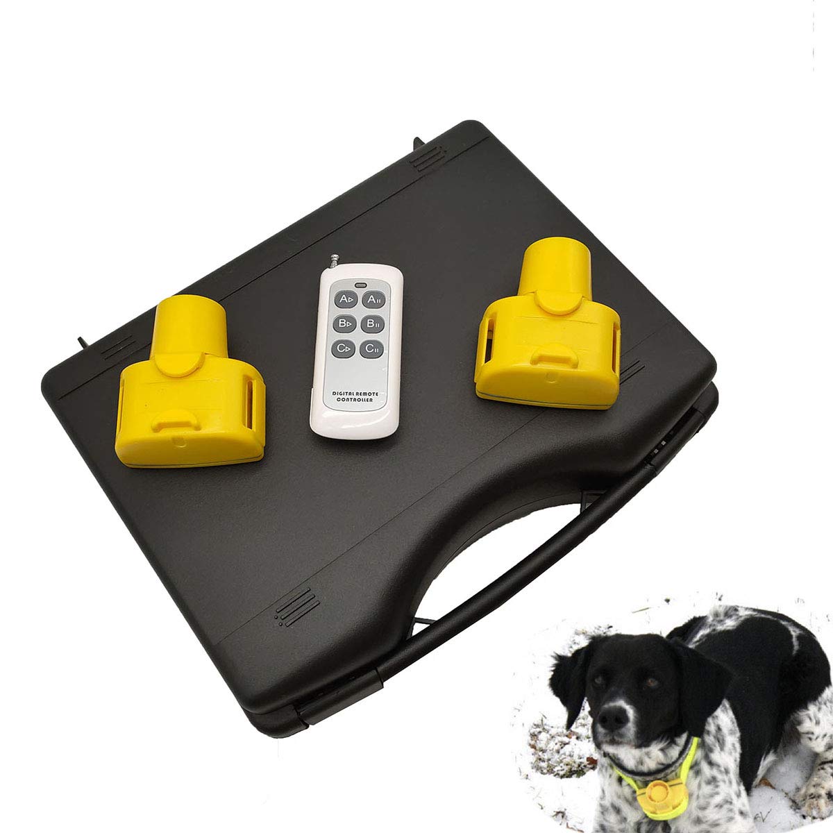 **Remote Control Dog Training Collar - 1000 Yard Range, Rechargeable & Waterproof Hunting Collar with 8 Built-in Beeper Sounds for Tracking & Sports Training - Ideal for Hunting, Field Training & Outdoor Adventures**