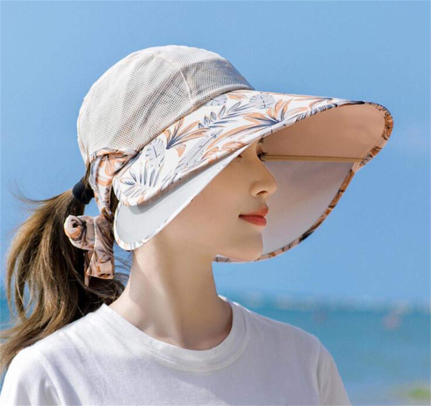 Unisex UV Protection Breathable Sports Sun Visor Hat for Golf, Running, Tennis & Outdoor Activities - Lightweight Sun Hat with Sweatband for Men and Women