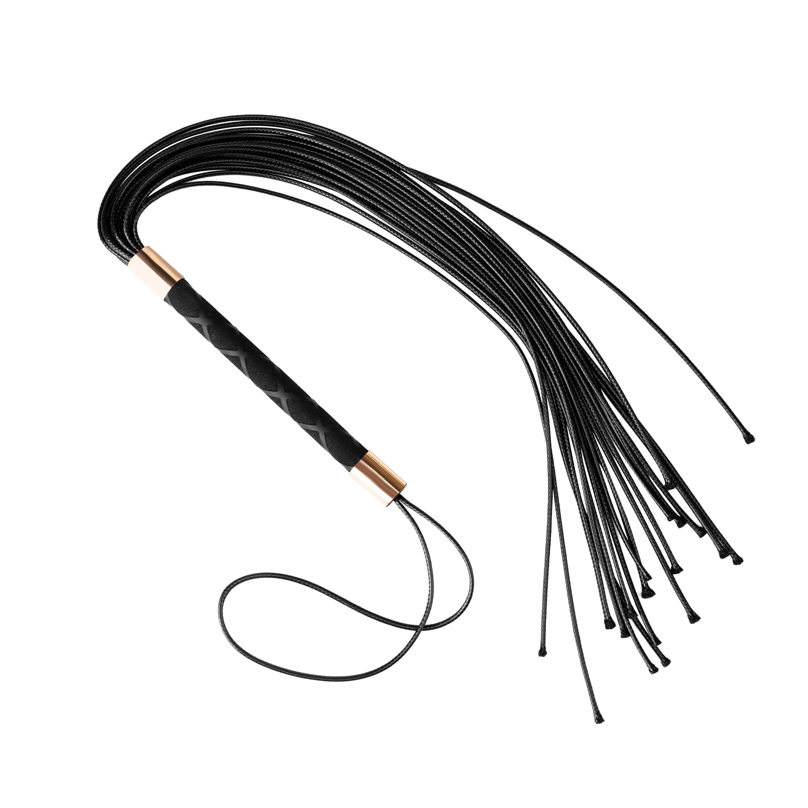 Premium Faux Leather BDSM Whip for Couples - Adult Bondage Flogger & Spanking Paddle for Sensual Play - Black S&M Toy for Roleplay, Fetish & BDSM Scenes - Perfect for Bedroom Fun & Sensual Exploration