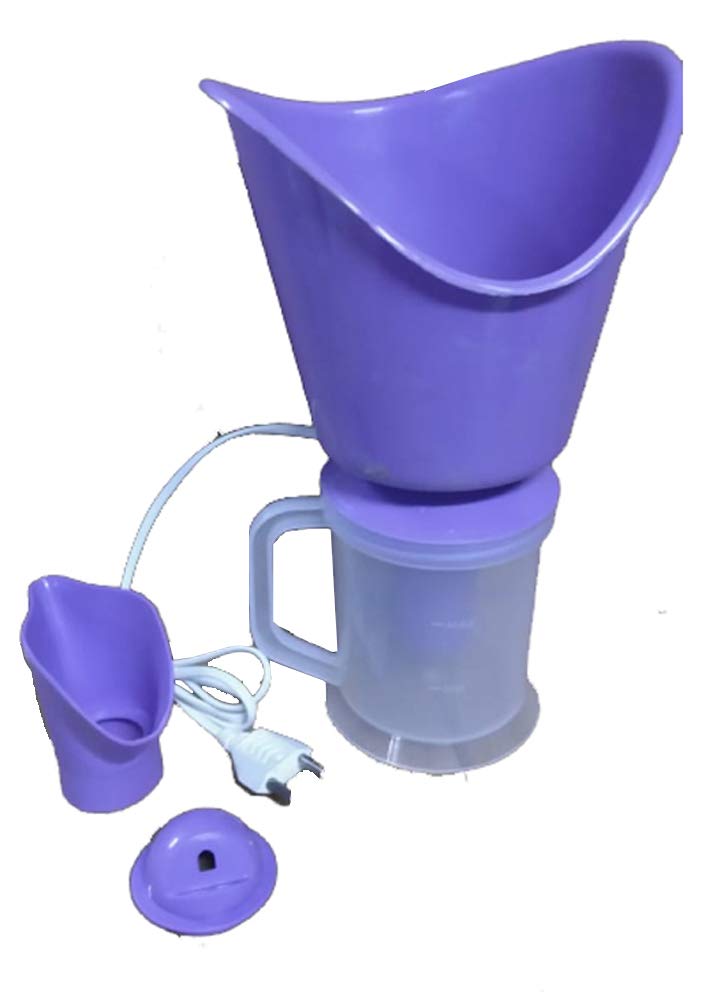 Bexco 3-in-1 Steam Vaporizer for Face, Nose & Cough Relief - Personal Steamer with Nozzle Inhaler for Kids & Adults - Perfect for Cold, Allergy & Skincare at Home or Travel