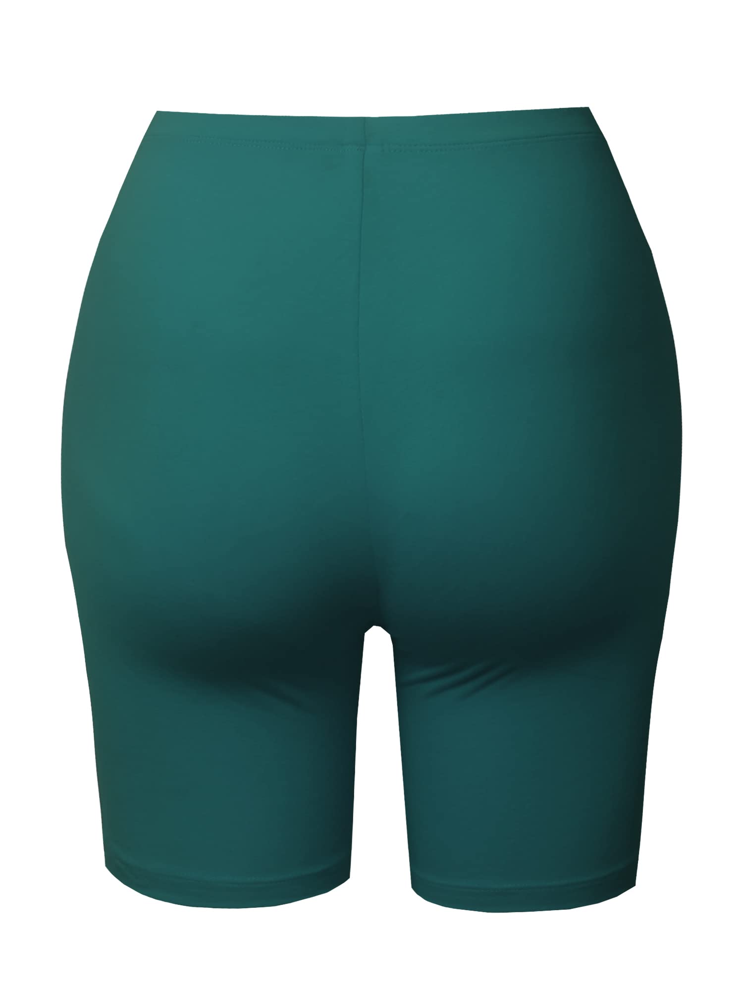 Emma Women's Essential Active Daily Cotton Mid Rise Biker Shorts - Comfortable Workout & Lounge Shorts for Yoga, Running, Gym, and Casual Wear