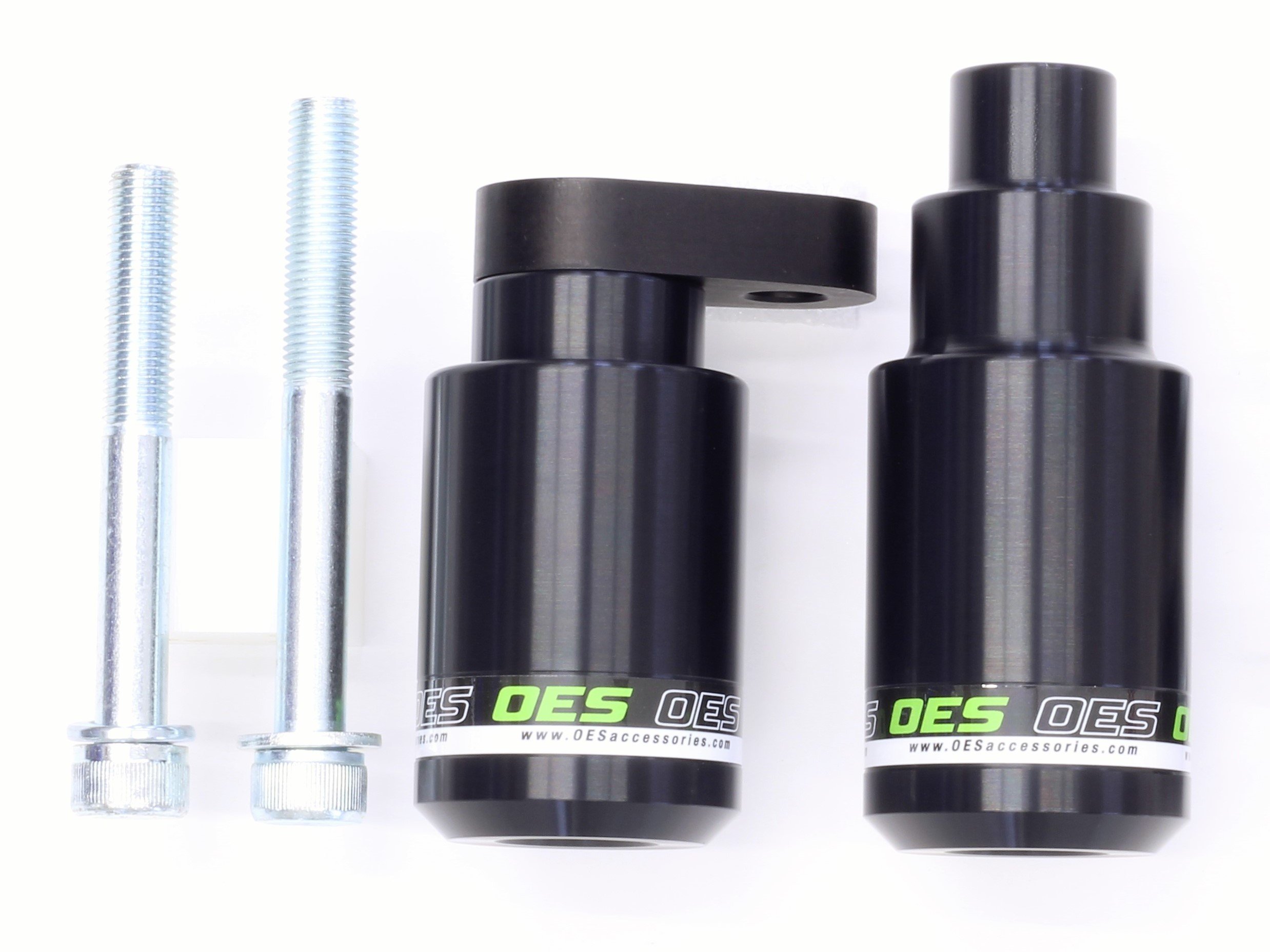 OES Frame Sliders for Kawasaki Ninja ZX6R 636 (2013-2018) - No Cut Installation, Green - Protect Your Bike During Track Days and Street Riding