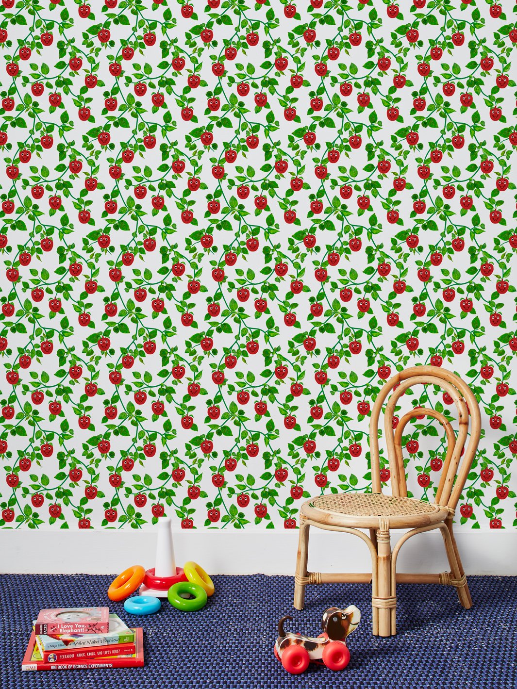 Fisher Price™ Happy Apple™ Branches Wallpaper - White | Nursery Decor, Kids Room Design, Playroom Wall Covering