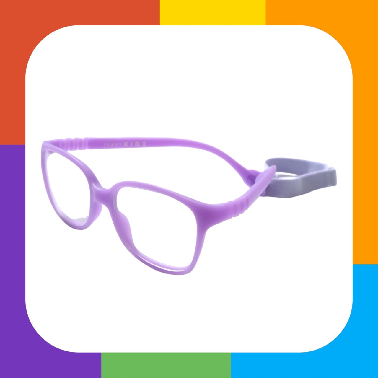Trendy Kids Flexible Unbreakable Glasses with Blue Light Blocking Lenses 1302 - Perfect for Online Classes, Gaming & Screen Time Protection