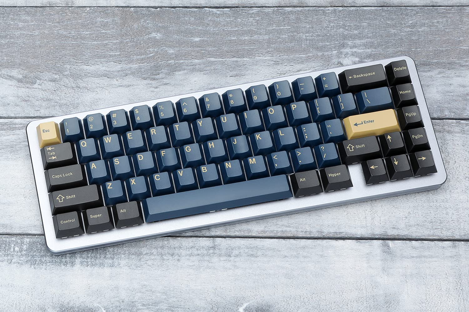 GMK Redsuns Blue Samurai Custom Mechanical Keyboard Keycaps - 153-Key Doubleshot PBT Cherry Profile Set for 60% 65% TKL Full-Size Layouts - Perfect for Gaming Typing & Office Work (Blue Base Kit)