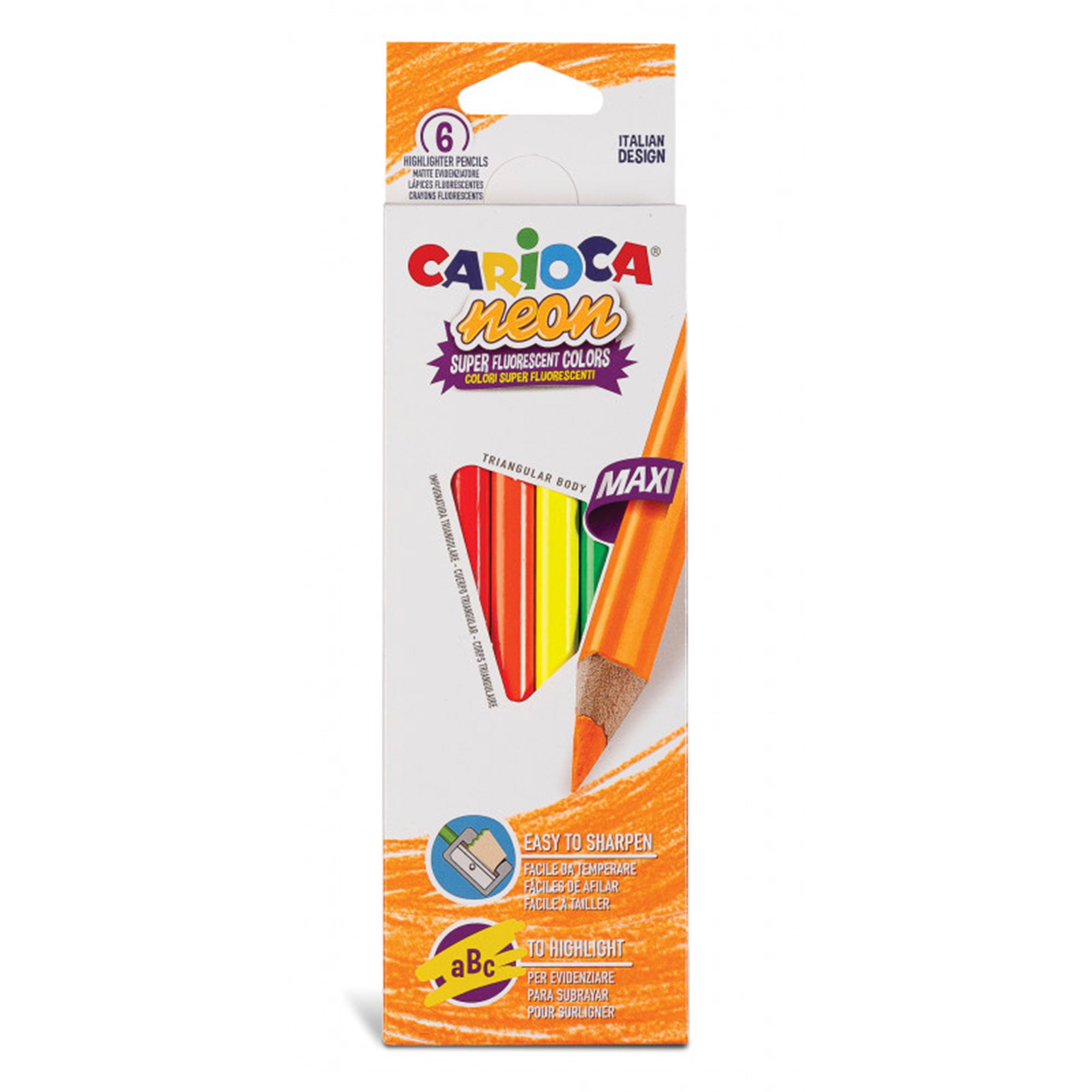 6 Pack Vibrant Neon Colored Pencils - Premium Art Supplies for Drawing, Sketching & Adult Coloring Books | Perfect for Artists, Students & DIY Craft Projects