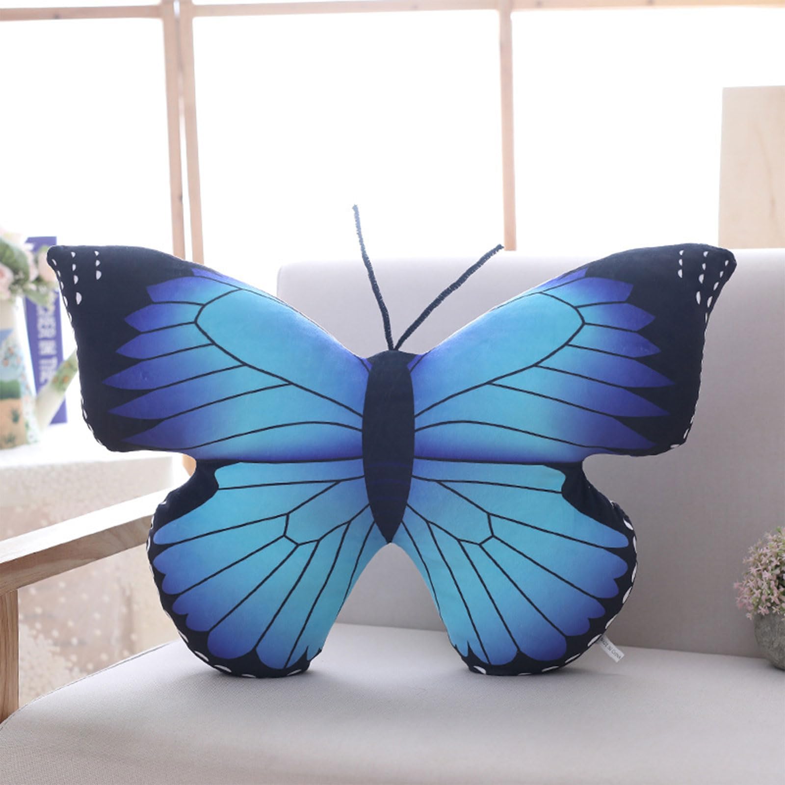 Soft Plush Butterfly Pillow - Cute Stuffed Animal Cushion for Kids & Home Decor | Cozy Throw Pillow for Bedroom, Couch, Nursery & Gifts | Perfect for Relaxation, Playtime & Decorative Accents