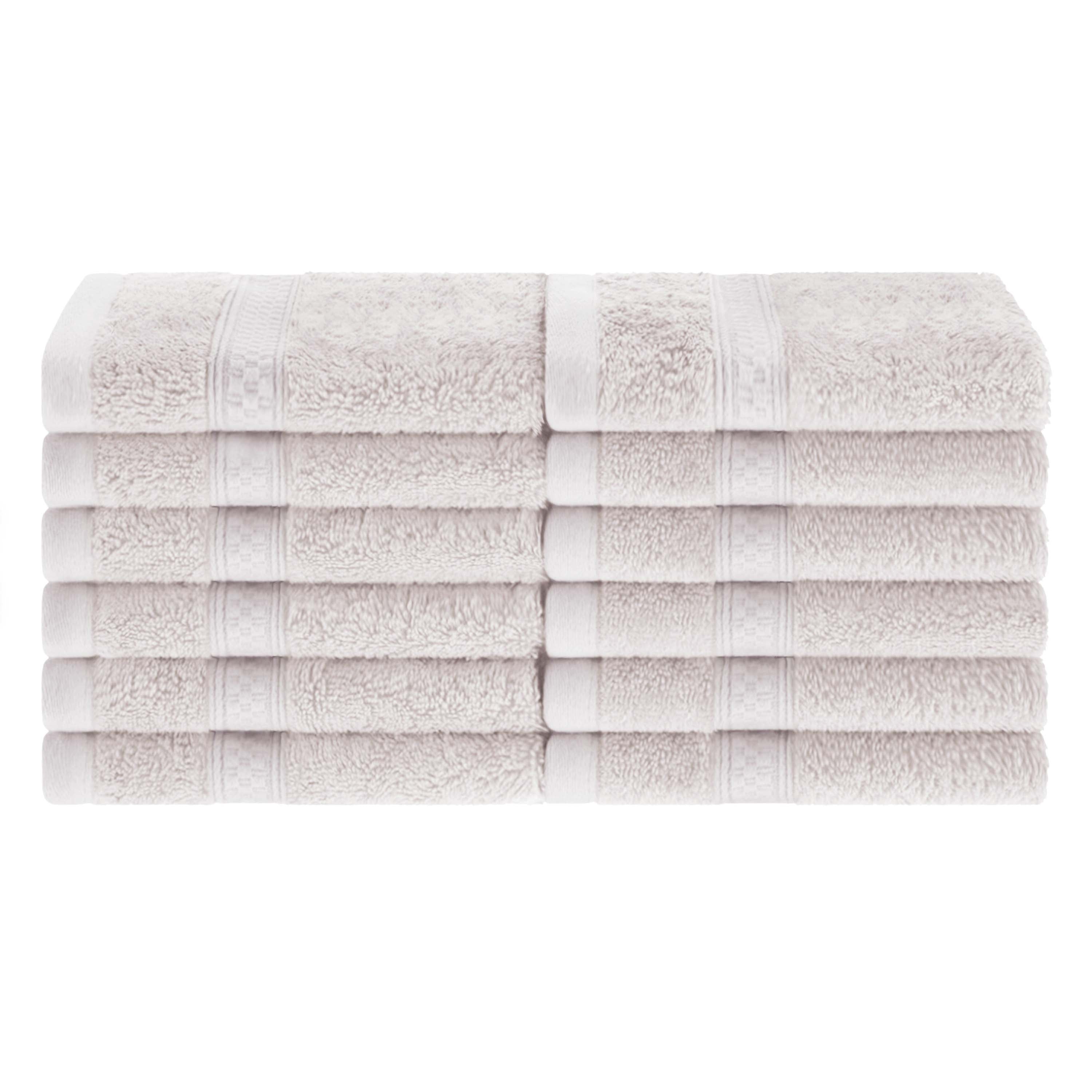 12-Piece Rayon Bamboo Blend Face Towel Set | Soft & Absorbent | Perfect for Spa, Gym & Travel