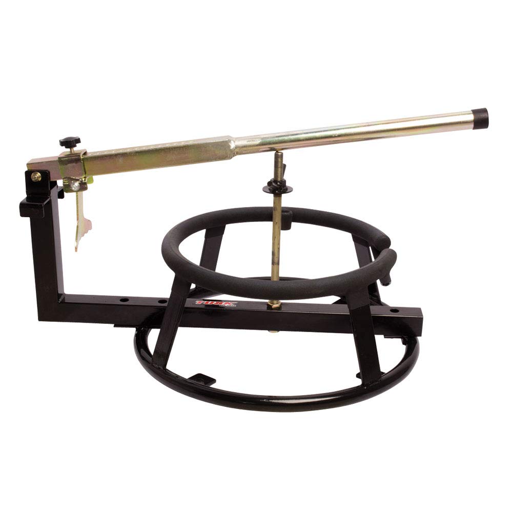 Tusk Portable Motorcycle Tire Changing Stand & Bead Breaker - Heavy Duty Wheel Repair Tool for Dirt Bikes, ATVs, UTVs - Perfect for Garage, Trailside & Off-Road Tire Maintenance