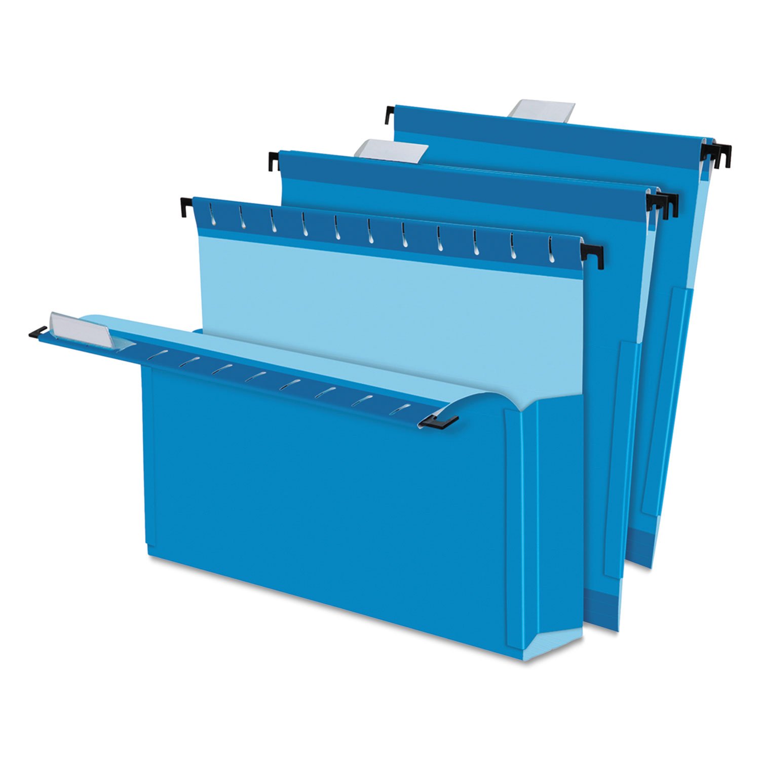 Pendaflex SureHook Hanging Box File - 2-Inch Expansion, Letter Size, Blue, 25/Box (59202) - Perfect for Office Organization, File Storage & Document Management